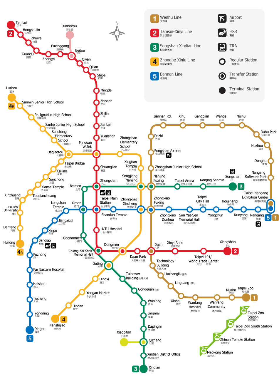 Metro Taipei Map